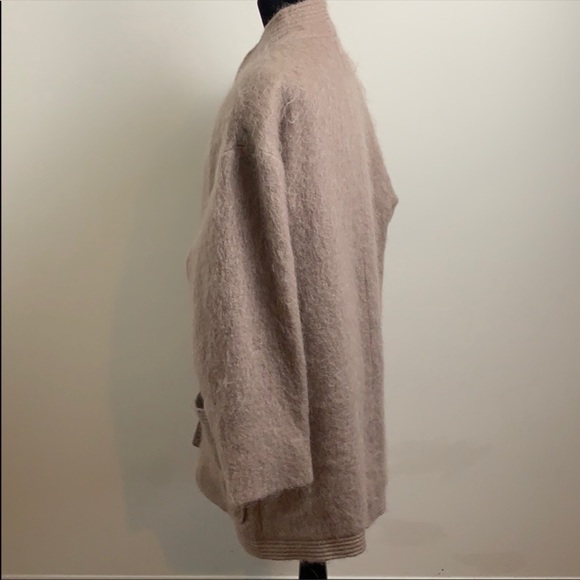 George David fashions fuzzy 50s 60s coat taupe - Picture 7 of 8